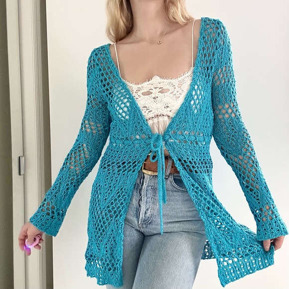 Free People Sweaters - ✨ vintage crochet cardigan